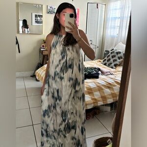 H&M tie dye midi dress